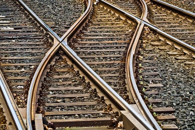 Eisenbahnschienen Symbol
